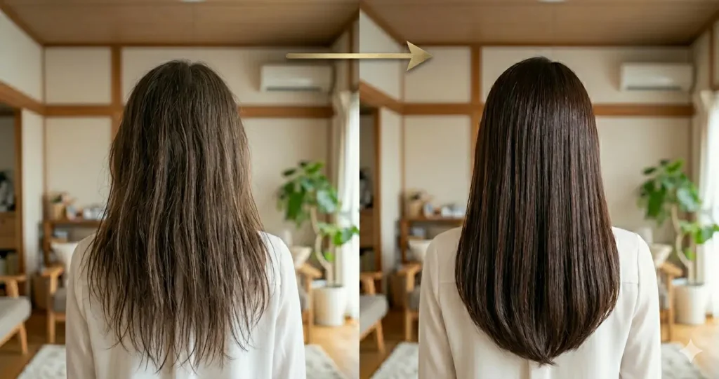 40代でも頑張って髪質改善のイメージ