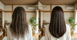 40代でも頑張って髪質改善のイメージ